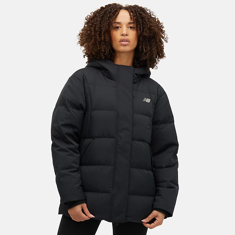 Damska kurtka puchowa NBX Soft Alpine Icon – CZARNA