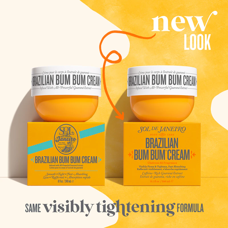 Creme firmador e suavizante Sol de Janeiro Brazilian Bum Bum para glúteos e quadris.