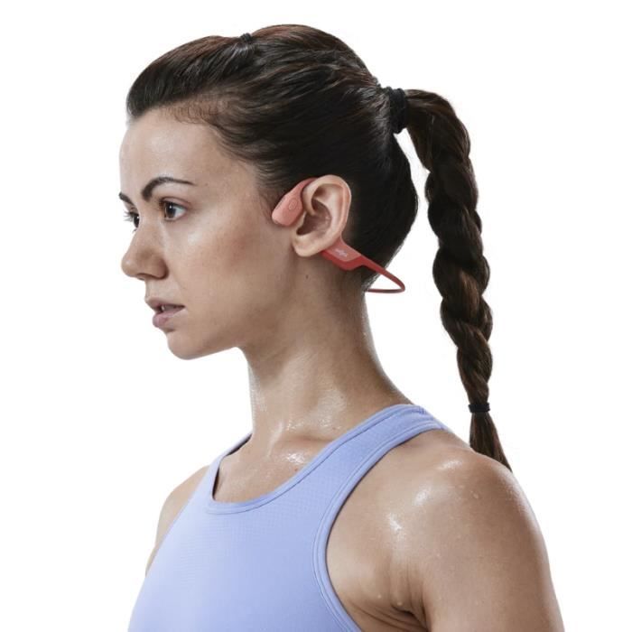 Auriculares de conducción ósea - Shokz - Openrun Pro - Rosa - Carga rápida - 26 g - IP67