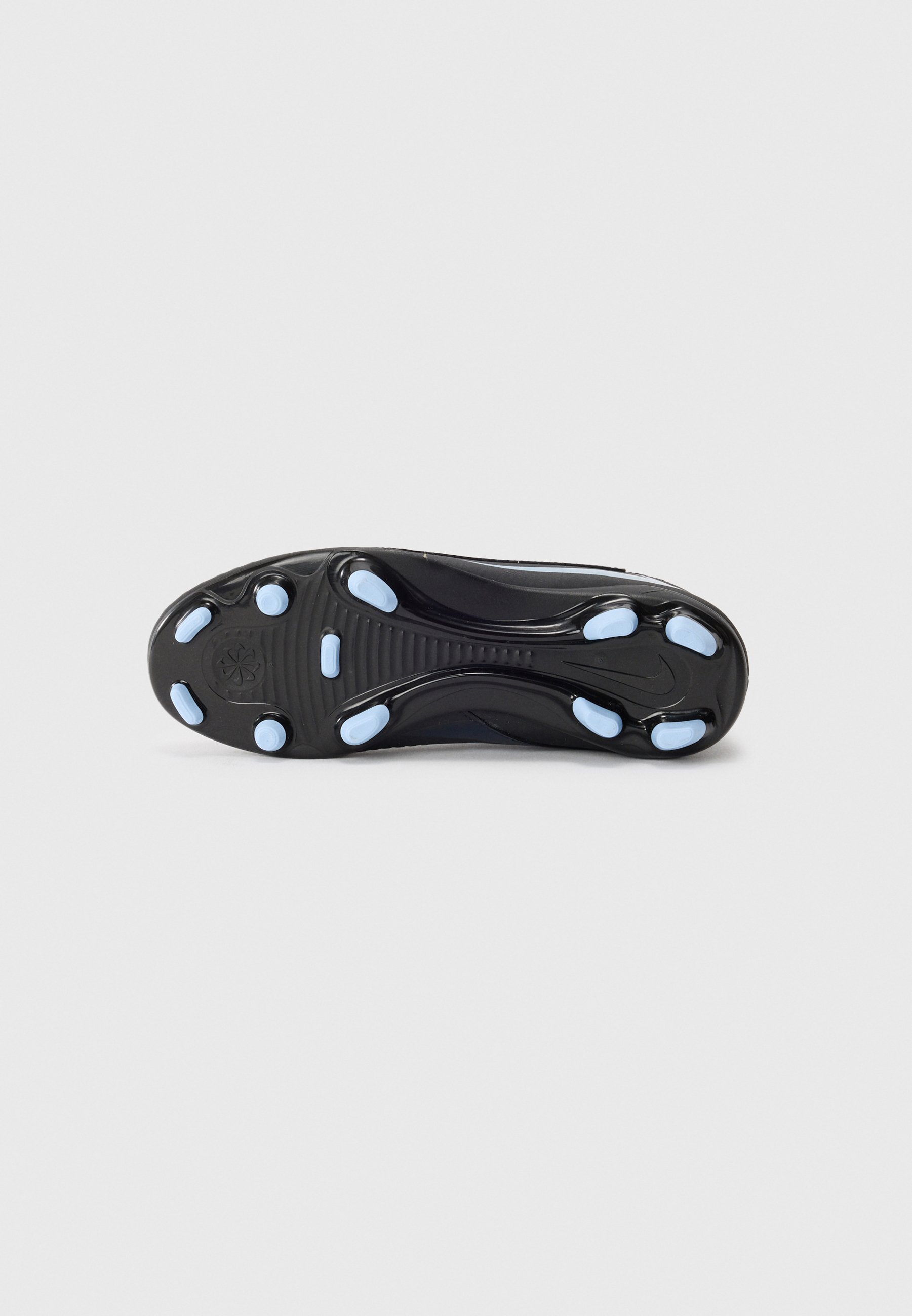 Nike Performance PHANTOM 6 HIGH CLUB UNISEX - Voetbalschoenen voor stevige ondergrond - zwart/lichtblauw