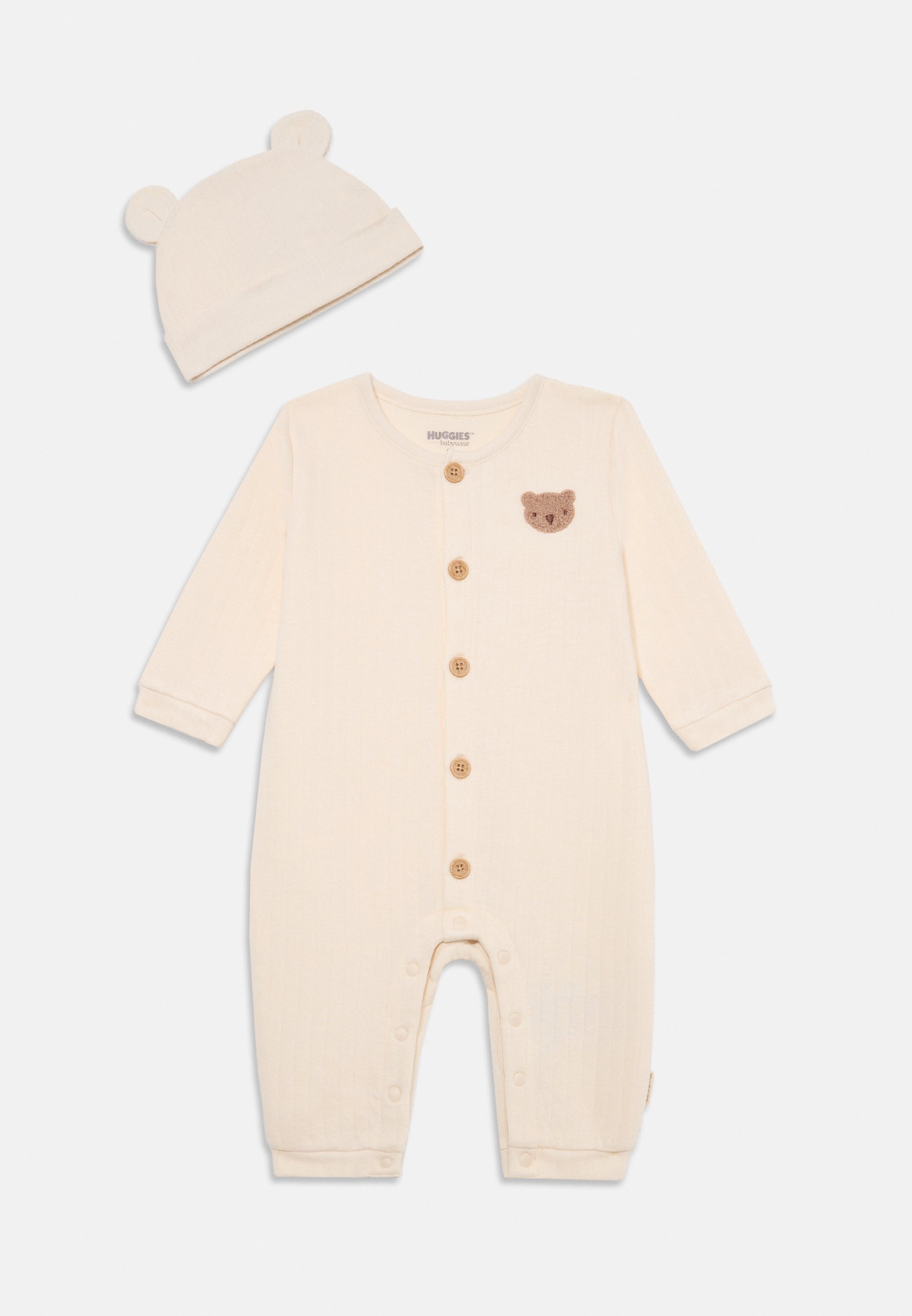 Huggies Overall Attachment Unisex Set - Jumpsuit - eggnog