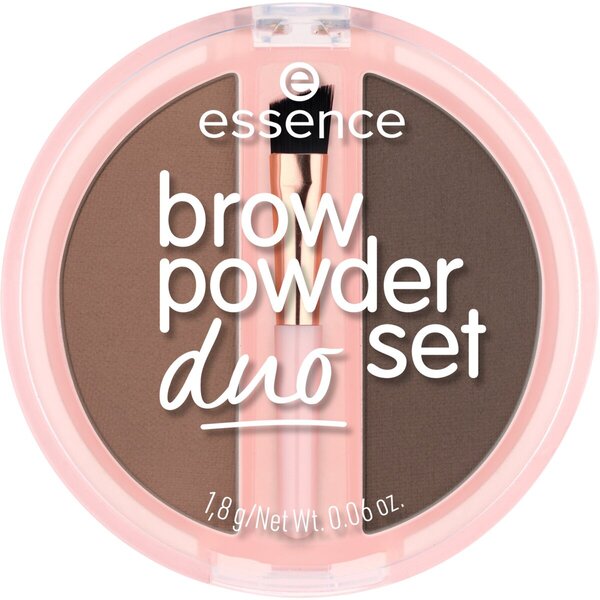Essence 02 Medium Brynpudder Duo Sæt<br>1,8 g