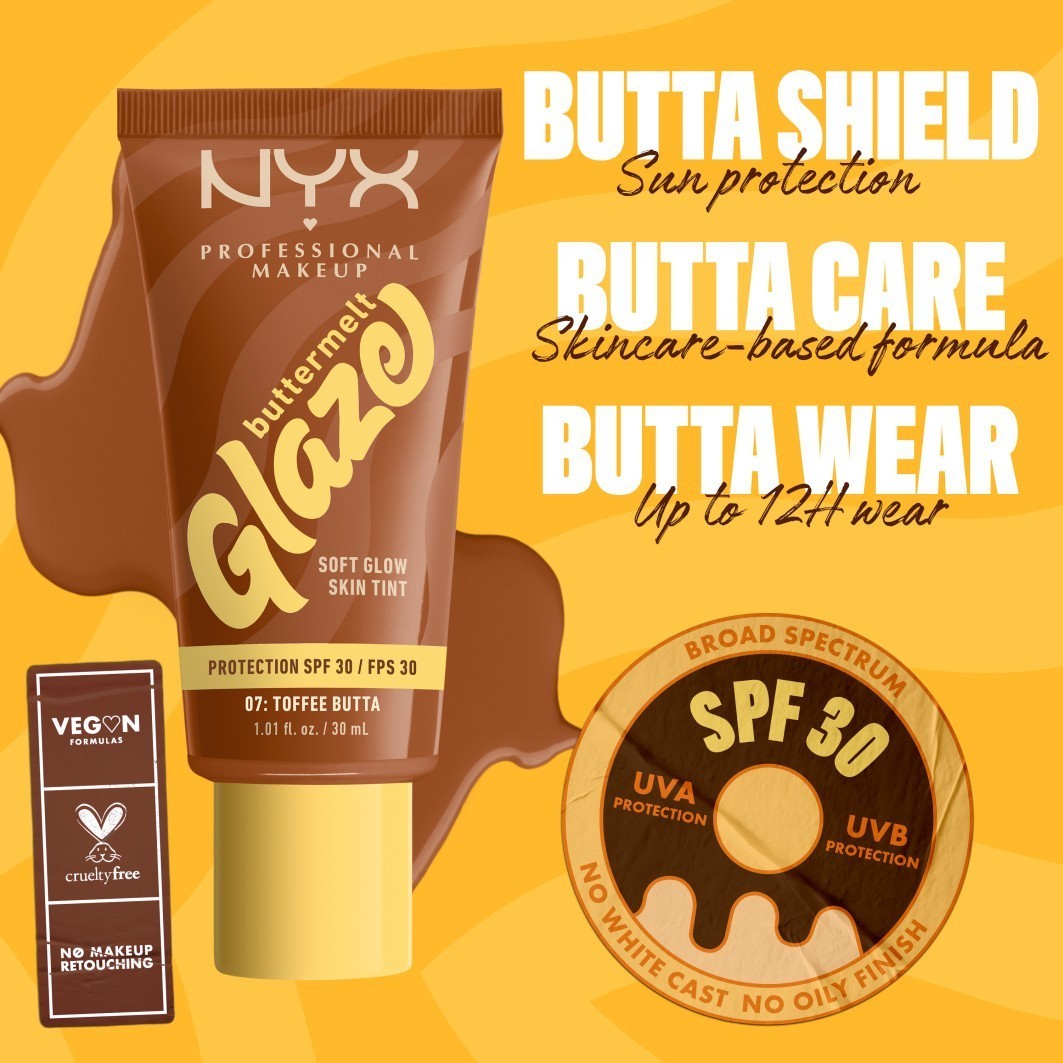 NYX Professional Makeup Foundation Buttermelt Glaze – 30 ml