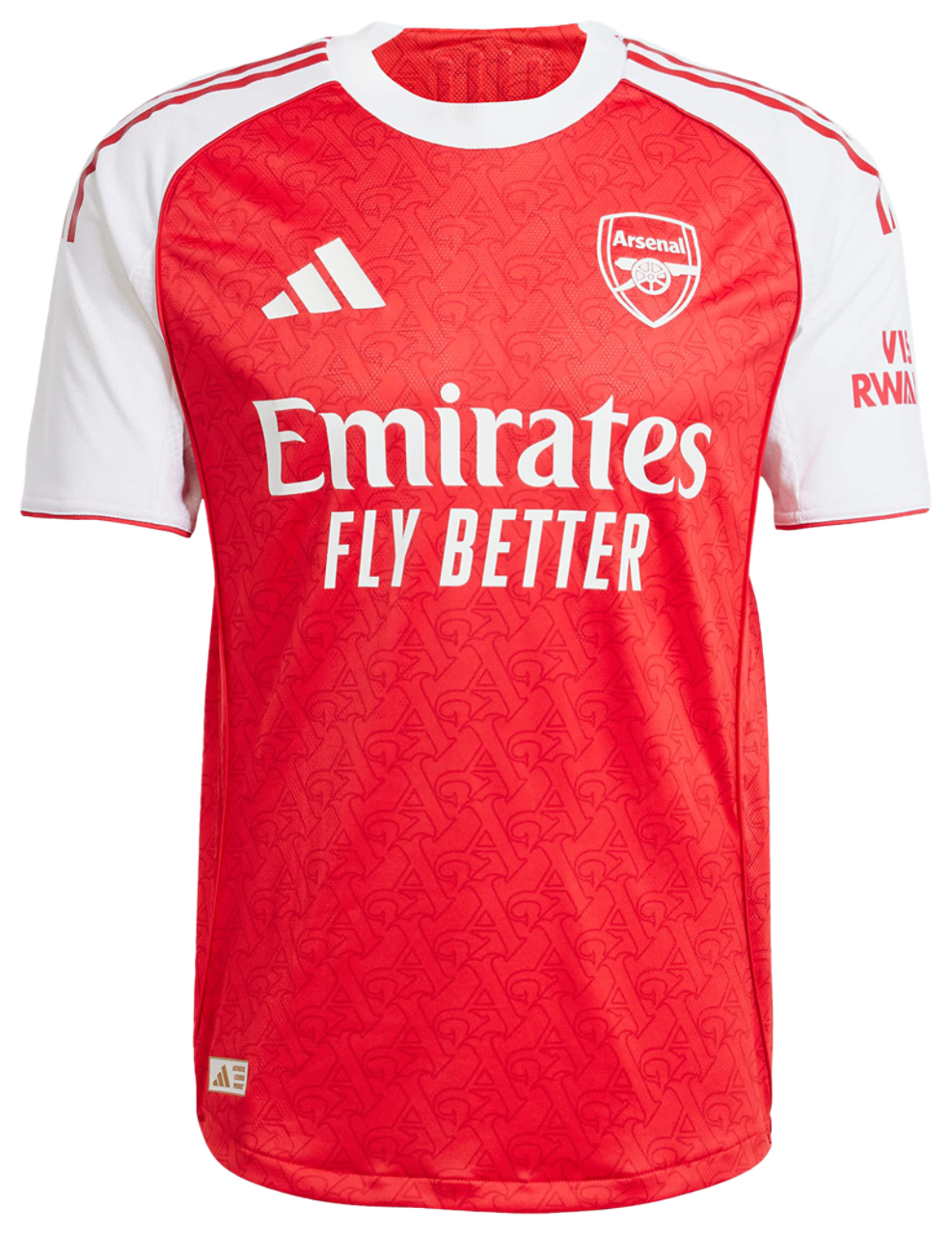 Camiseta auténtica de local del Arsenal 25/26 de adidas