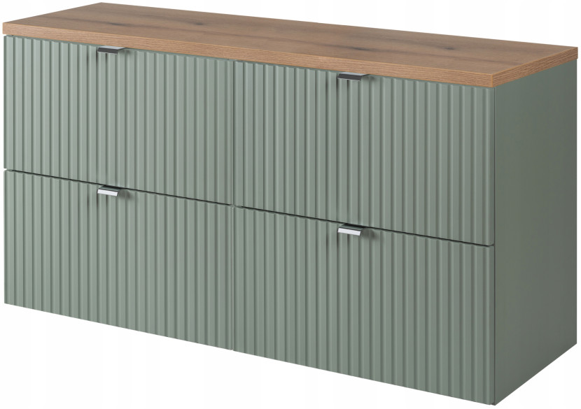 Szafka pod Umywalkę 100 cm z Blatem SZAŁWIA Ryfle LINE GREEN