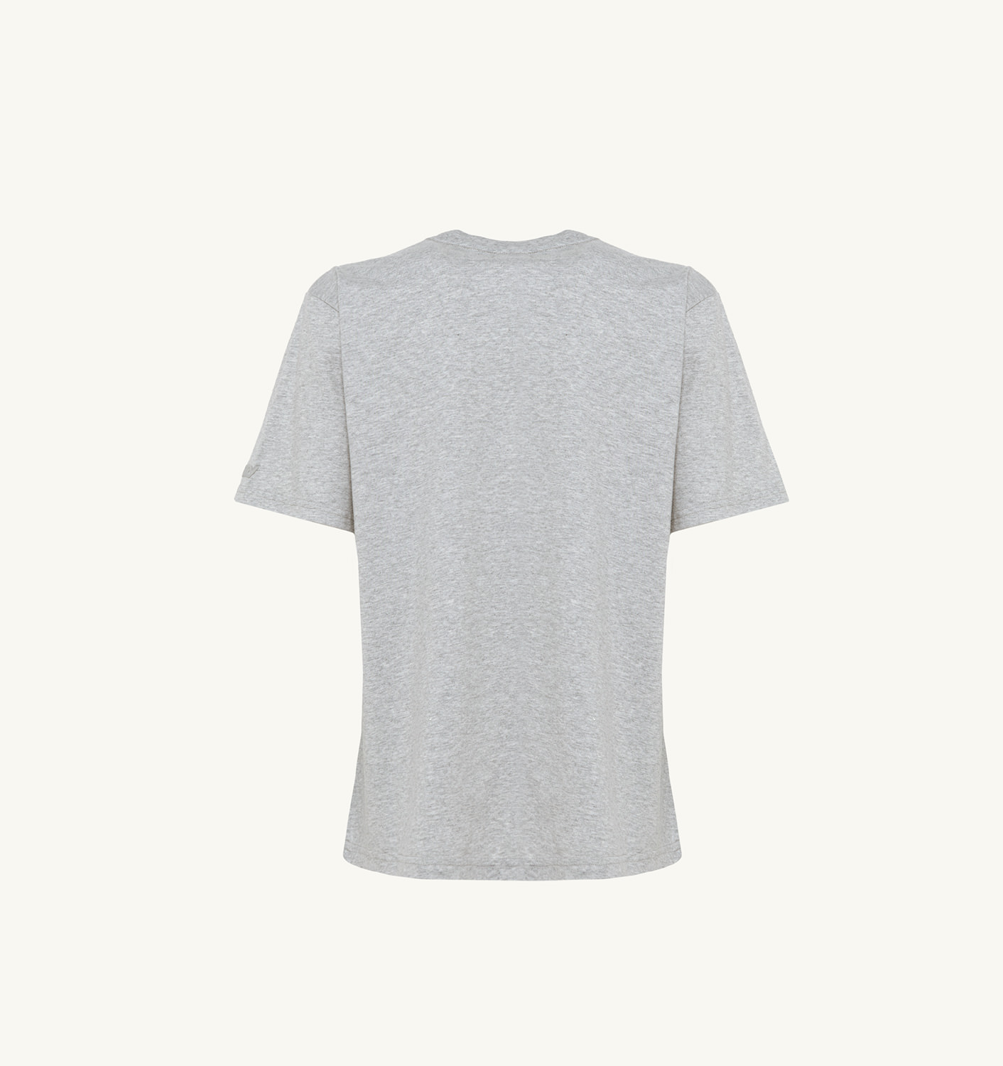TRICOU LABEL DIN JERSEY DE BUMBAC GRI