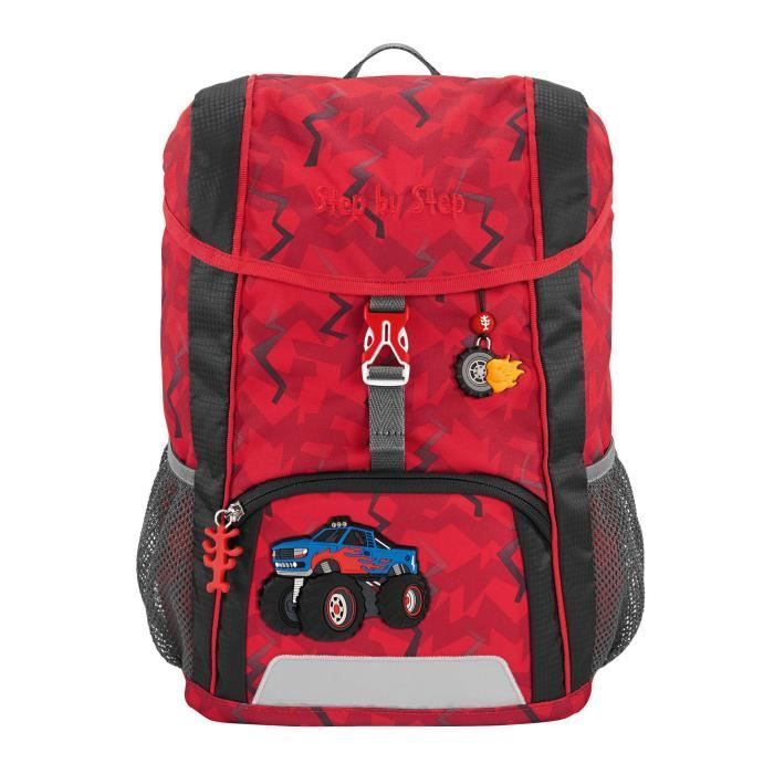 Children's Backpack Set - STEP BY STEP - Monster Truck Rocky - Red - 35 cm - Ergonomic