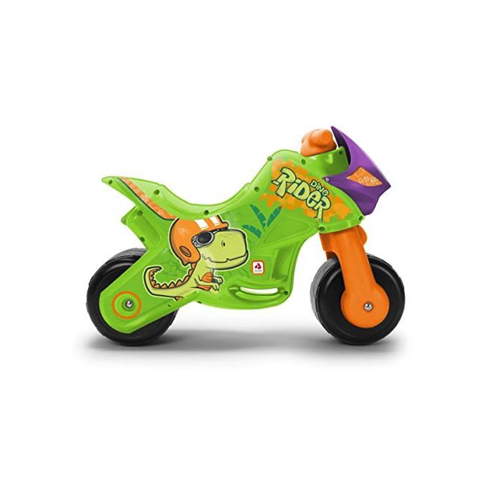 Children's Ride-On Motorcycle - INJUSA - 18 months to 3 years - Dino - Wide Wheels - Easy Transport - 66x22x44.5 cm - 2.5 kg - Green