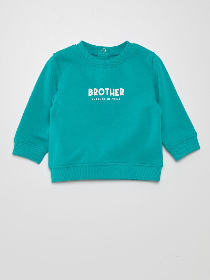 Sudadera ligera de felpa - Verde