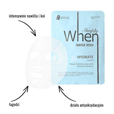 Hydratační pleťová maska When Simply 23ml