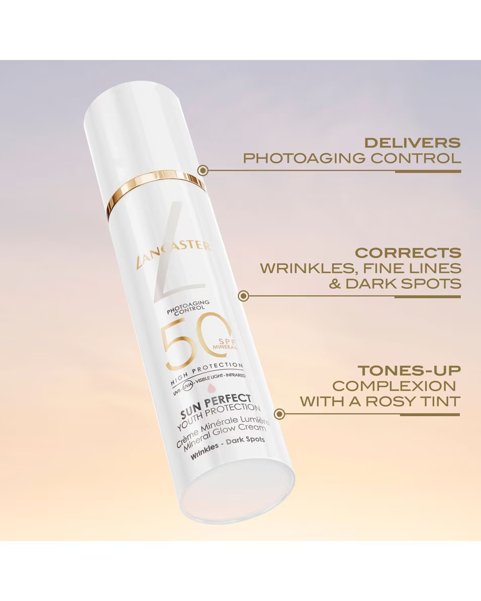 Cremă minerală LANCASTER Sun Perfect Strălucire SPF50