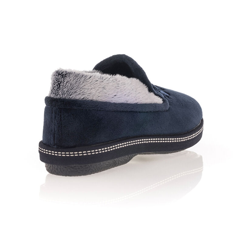 Blaue Damenpantoffeln
