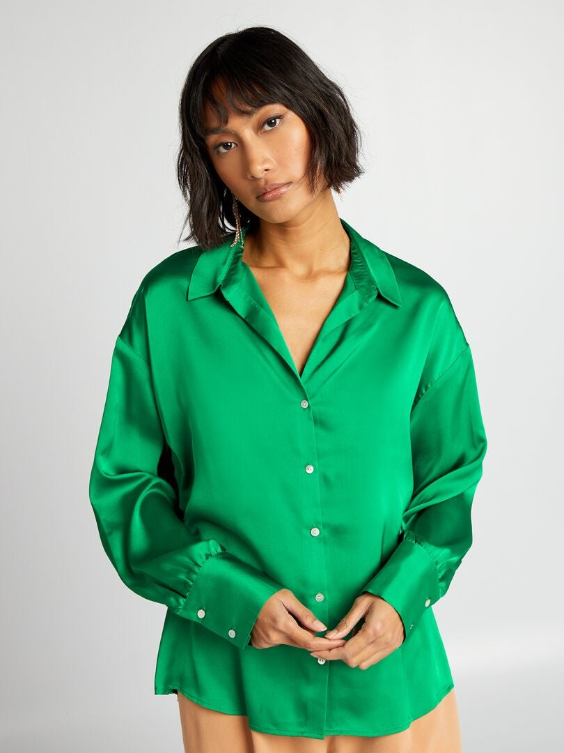 Chemisier Satinado - VERDE