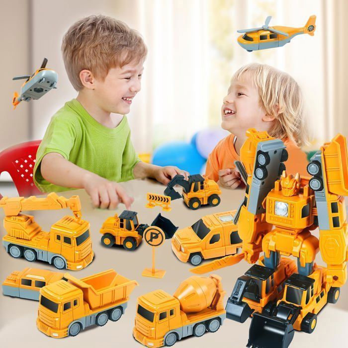 Juego de 35 piezas de bloques de construcción magnéticos con forma de robot transformable para niños de 3 a 9 años.