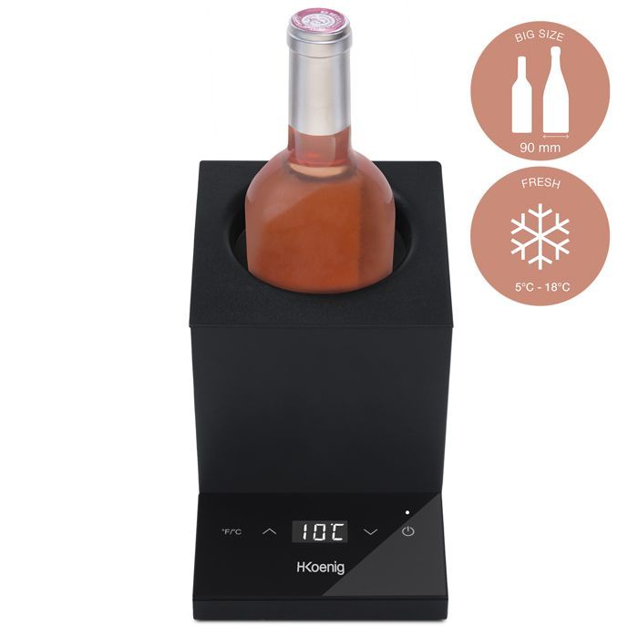 Rafraichisseur à vin électrique - H.Koenig - LVX26 - 1 bouteille - 72W - Température 5-18°C