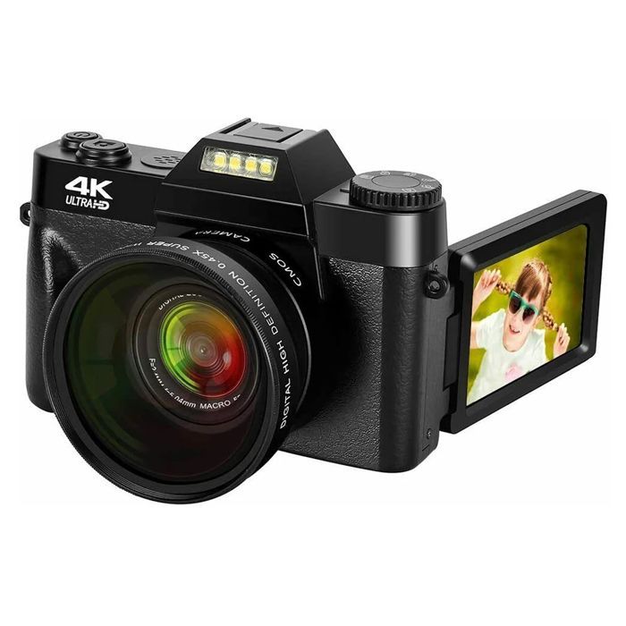 YONIS 48MP digitalkamera, 4K-videokamera, 16X zoom, WiFi