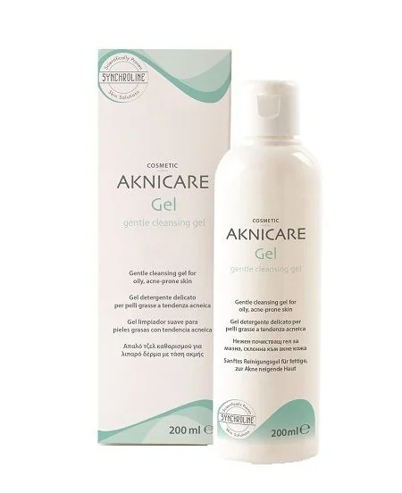 AKNICARE Gel nettoyant doux pour le visage Aknicare, idéal pour les peaux à tendance acnéique, 200 ml. Nettoie les peaux grasses à tendance acnéique.