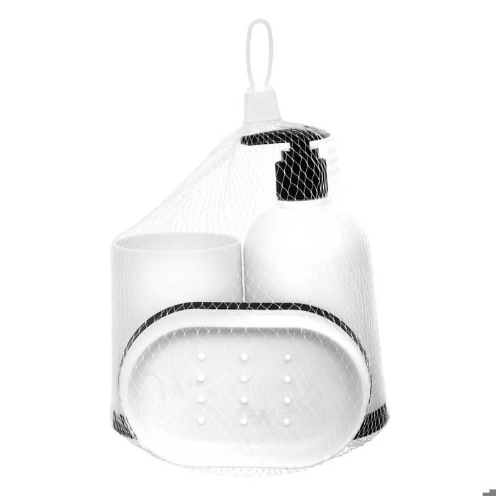 Accesorios de baño x 3 - 5 sencillos e inteligentes - Blanco