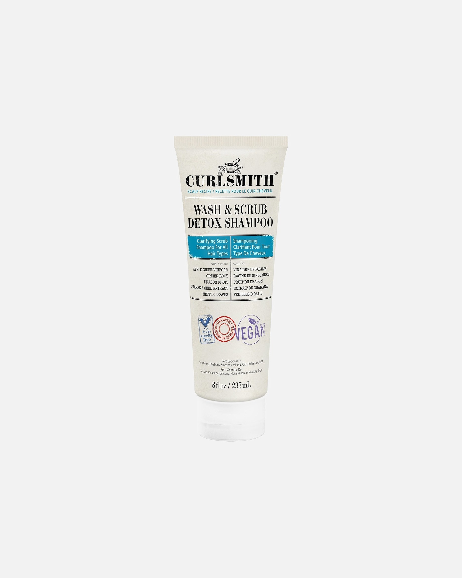 Curlsmith Wash & Peel detoksicējošais šampūns - 237 ml