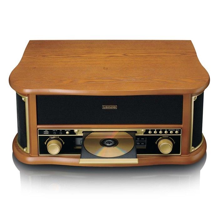 Giradischi in vinile - RETRO - TCD-2551WD - Bluetooth 5.0 - Radio - Lettore CD - Vintage
