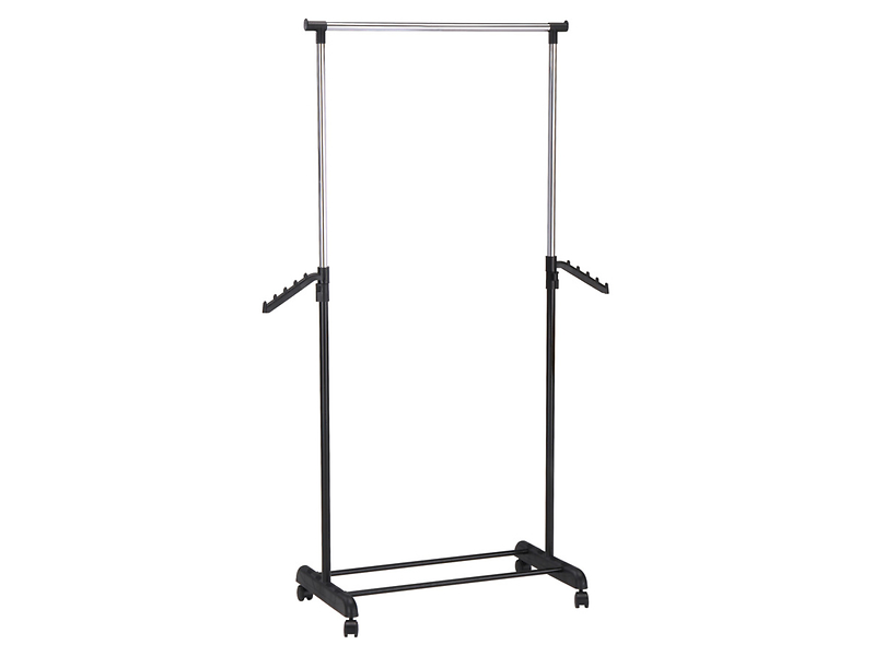 Wieszak Mike Based 80 cm mobilny i regulowany czarny