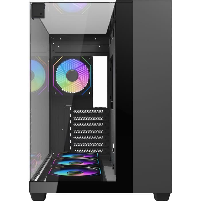 PC Case - Darkflash - TH285 Black - Mid-tower - ATX Form Factor - 4x120mm A-RGB - Black