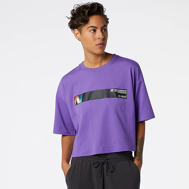 Optiks dames sportshirt met korte mouwen - MIRAGE VIOLET