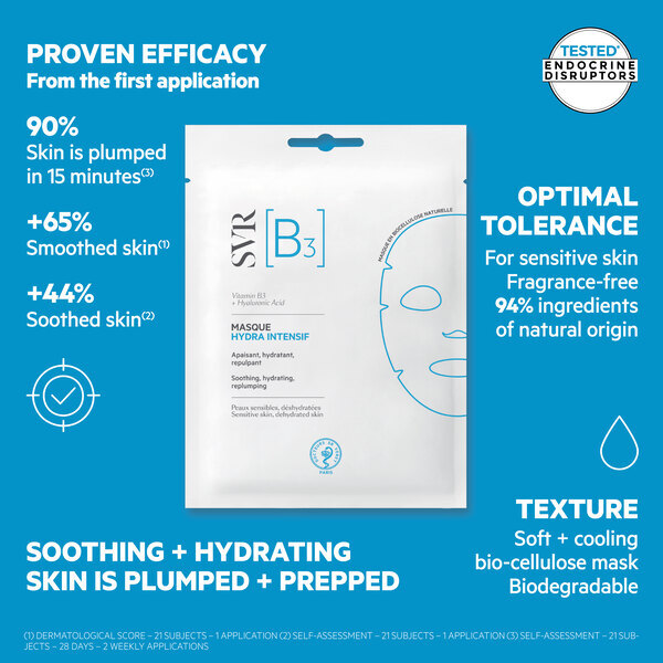 SVR [B3] Hydra Intensiv Replenishing Sheet Mask 150 ml