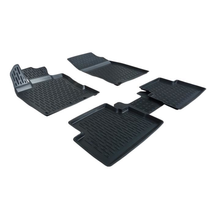 Alfombrillas 3D - SCOUTT - Nissan Qashqai J11 - Goma premium - Ajuste a medida - Negro