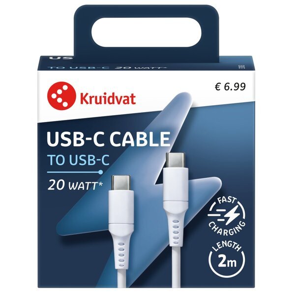 Kruidvat 20W USB-C na USB-C kabel