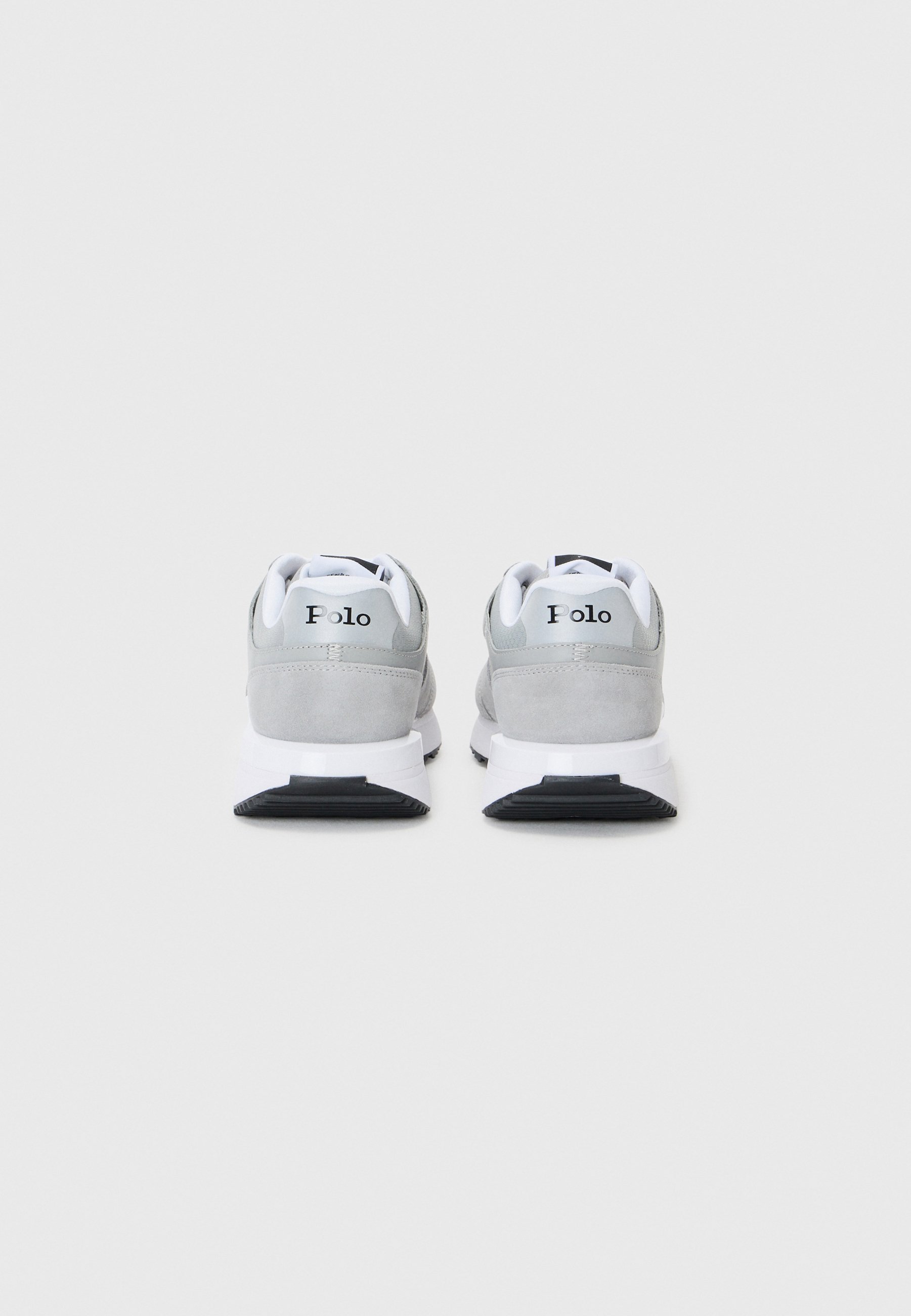 Baskets Polo Ralph Lauren TRAIN 89 V2 à empiècements en daim - Gris/Blanc