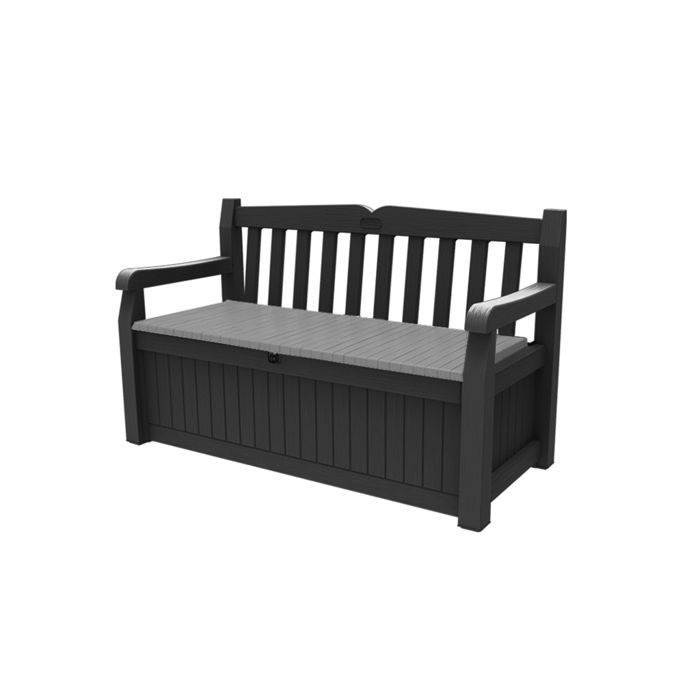 Panchina da giardino EDEN con contenitore in resina da 265 litri - Antracite - KETER
