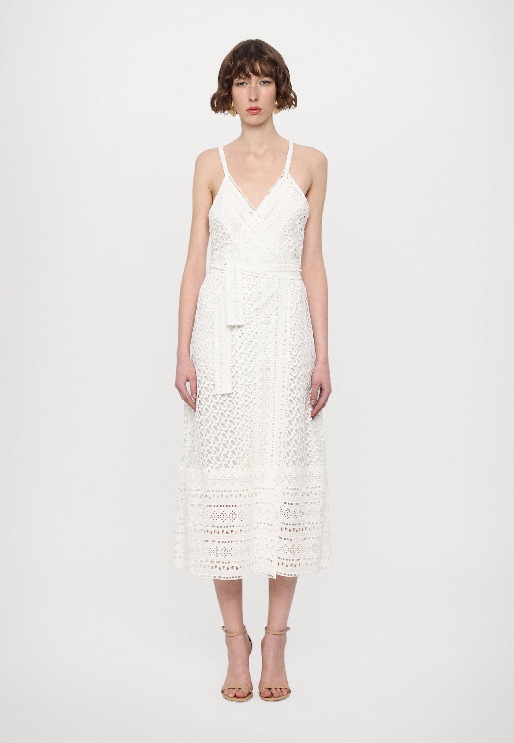 Diane von Furstenberg EVANGELIA WRAP DRESS - Dagjurk - rieten link