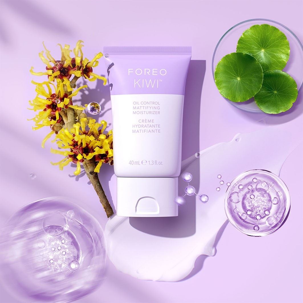 FOREO KIWI™ drėkinamoji kaukė KIWI™ Riebalų išsiskyrimą reguliuojantis, matinį efektą suteikiantis drėkiklis – 40 ml