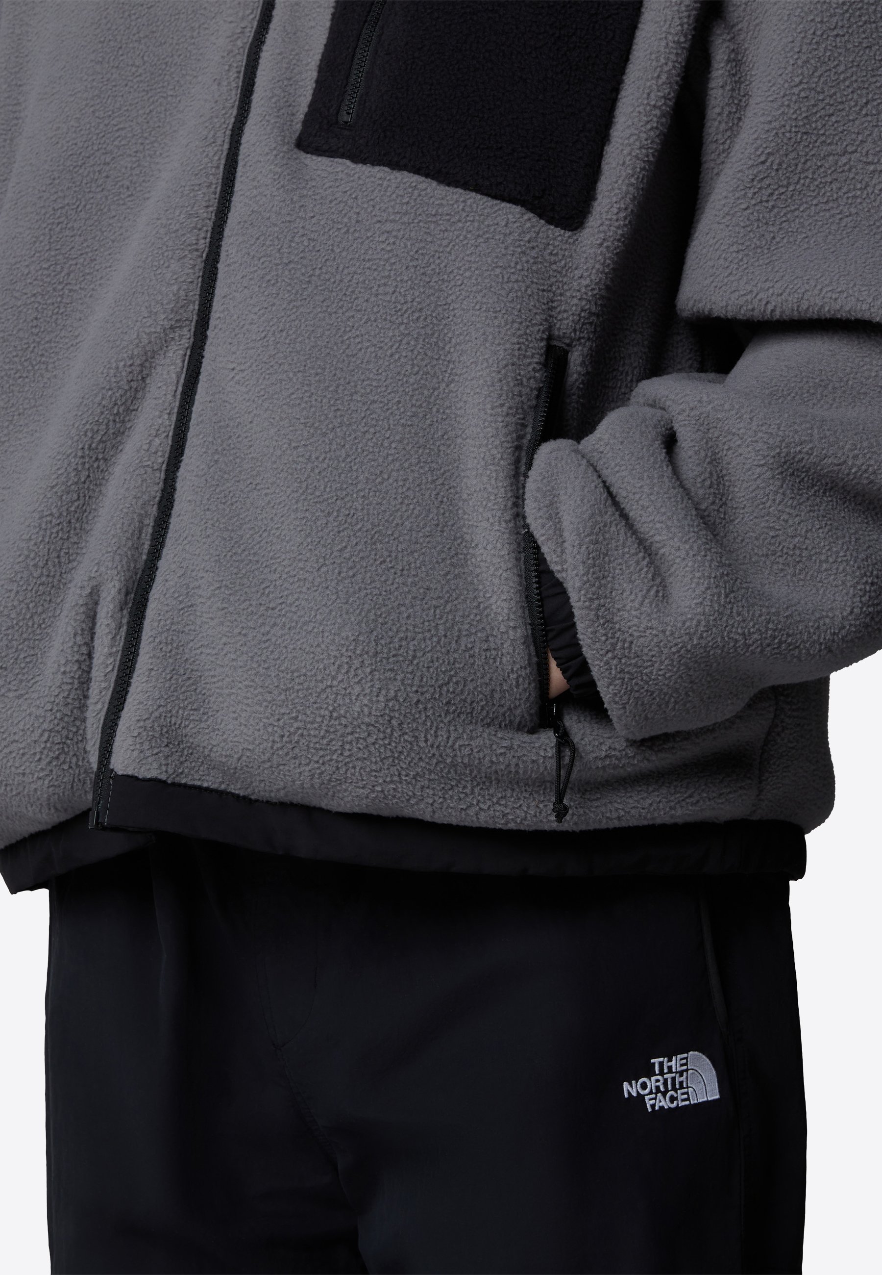 Veste réversible The North Face M YUMIORI - Veste polaire - Noir perle fumée tnf