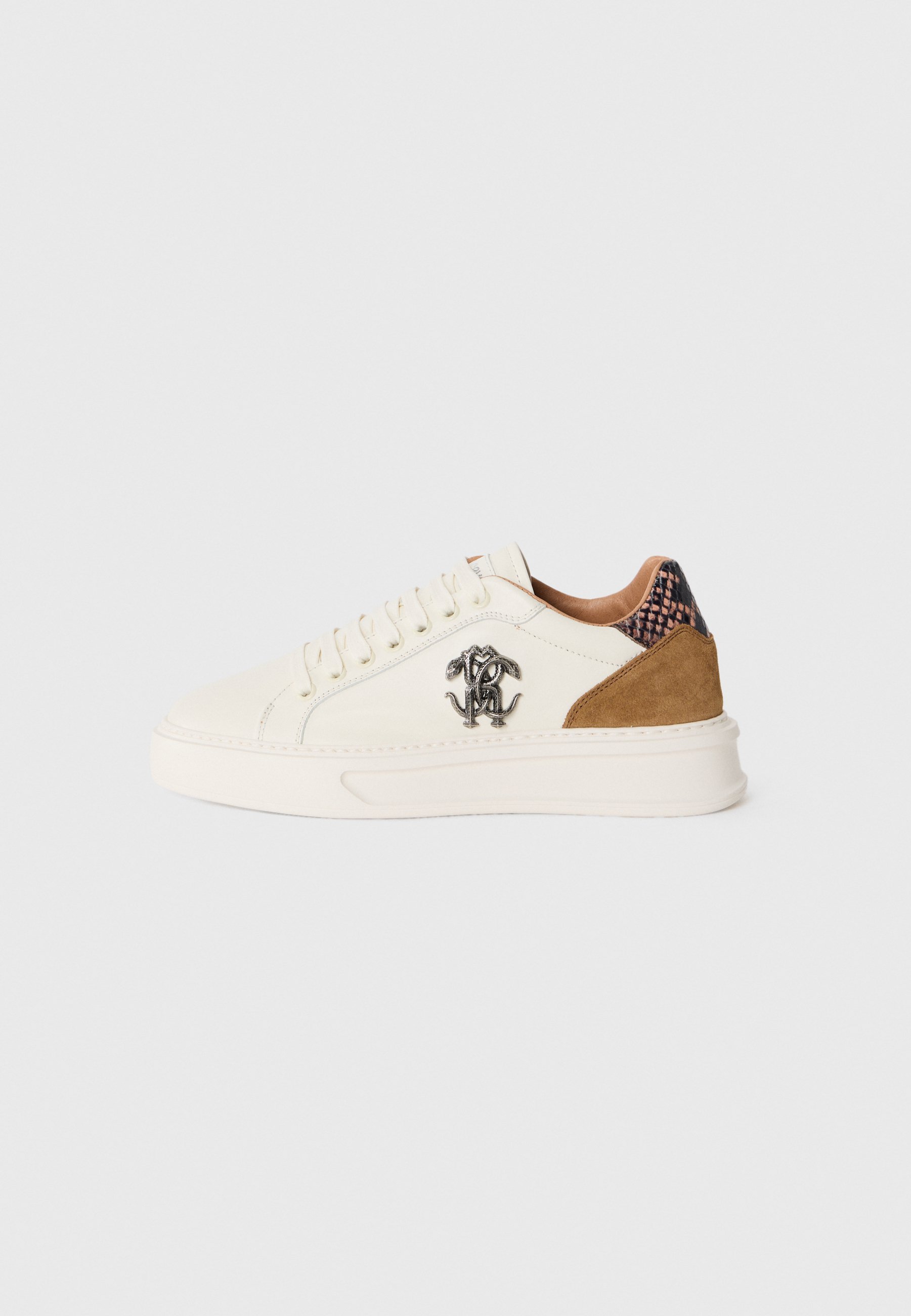Roberto Cavalli Sneaker - weiß/braun