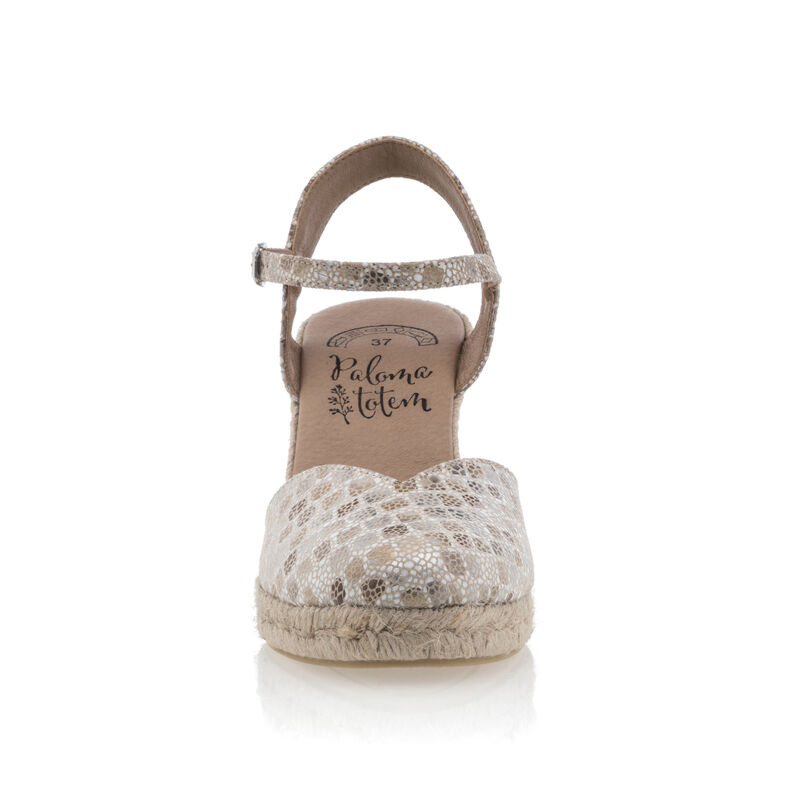 Beige espadriller med rebsåler til damer