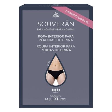 SelenaCare Slip Incontinência Homem Preto XL 1 ir 1 vnt