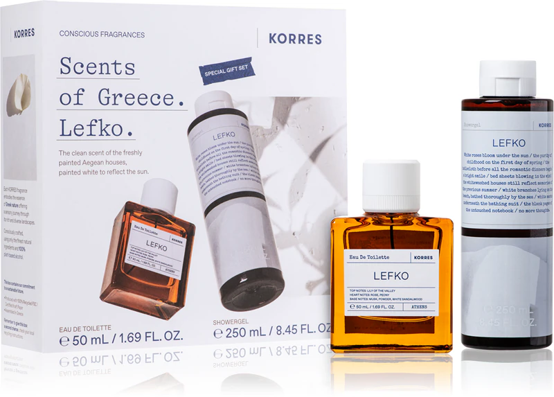 Conjunto de presente unissex Korres Lefko