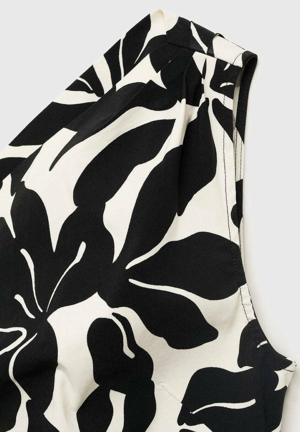 Vestido curto assimétrico Mango - Vestido de dia - preto