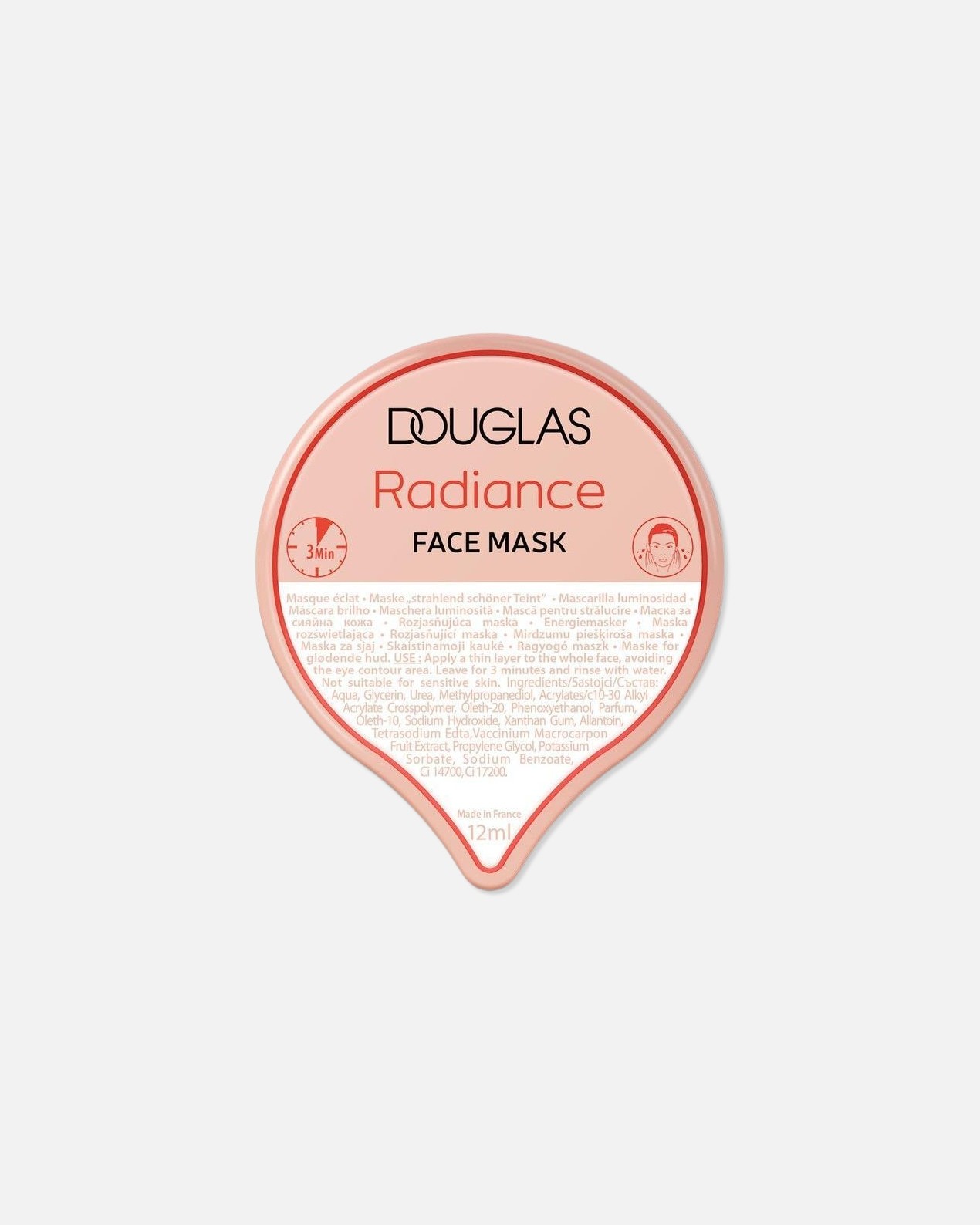 Douglas Collection mirdzoša sejas maska Douglas Collection mirdzoša sejas maska - 12 ml