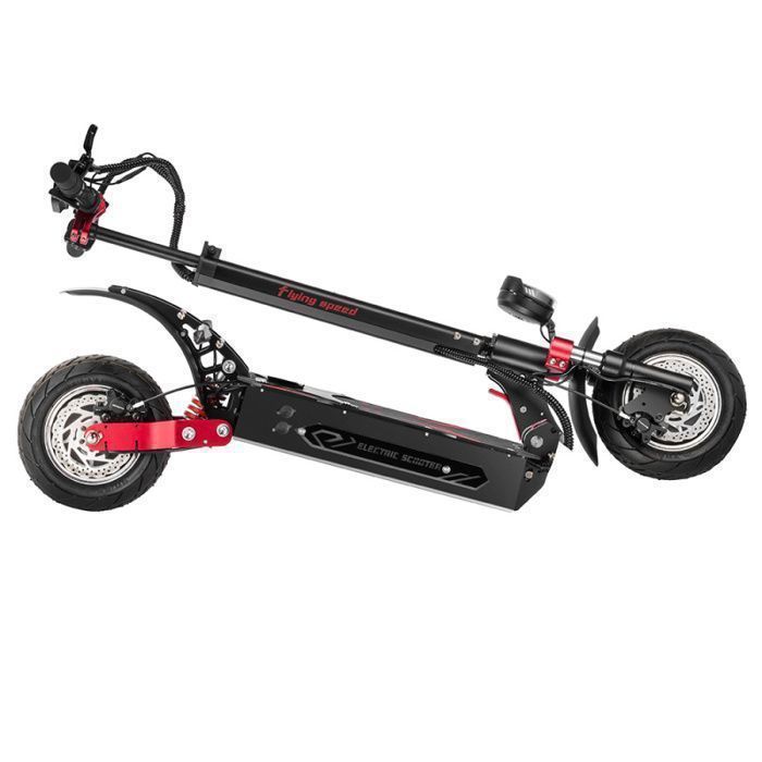 Patinete eléctrico BOYUEDA Q7 Pro Max - 2 motores de 1600 W - Batería de 52 V y 28 Ah - Neumáticos de 10 pulgadas - Autonomía de 110 km - Pantalla LCD