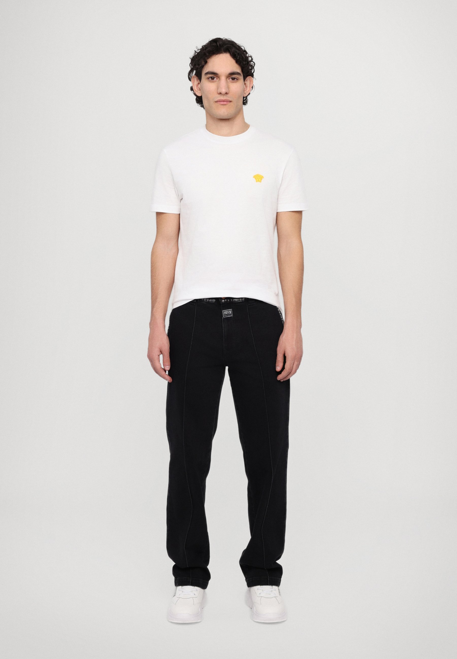 Versace COMPACT MEDUSA POP EMBROIDERY – Basic-T-Shirt – optisches Weiß
