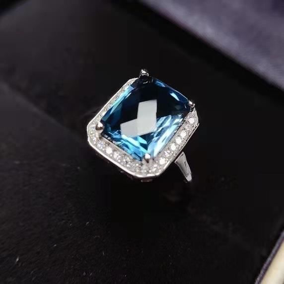 Women's Ring, RMEGA Gifts, Jewelry for Engagements, Proposals, Anniversaries, Valentine's Day, Mother's Day - Blue