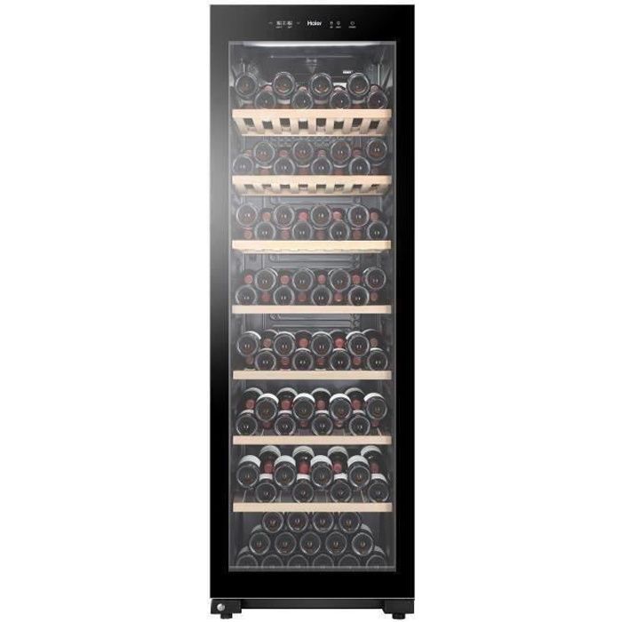 Wine cellar for aging - HAIER HWS188GAE - Freestanding - 188 bottles - Single zone - H185 x W59.5 cm - Black