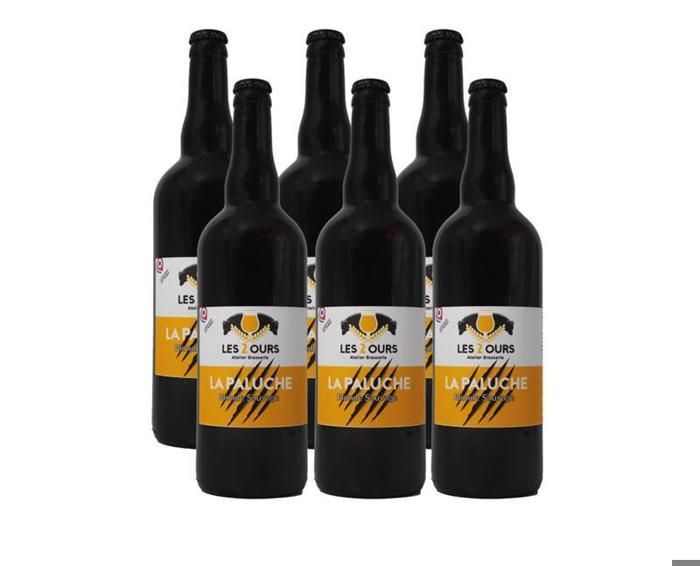 LES 2 OURS - LA PALUCHE BLONDE BEER - 75cl - 6 pullon pakkaus