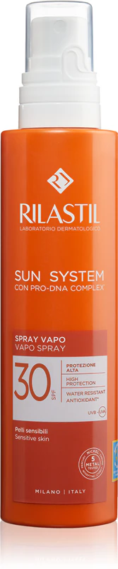 Rilastil Sun System, emulsão bronzeadora em spray.