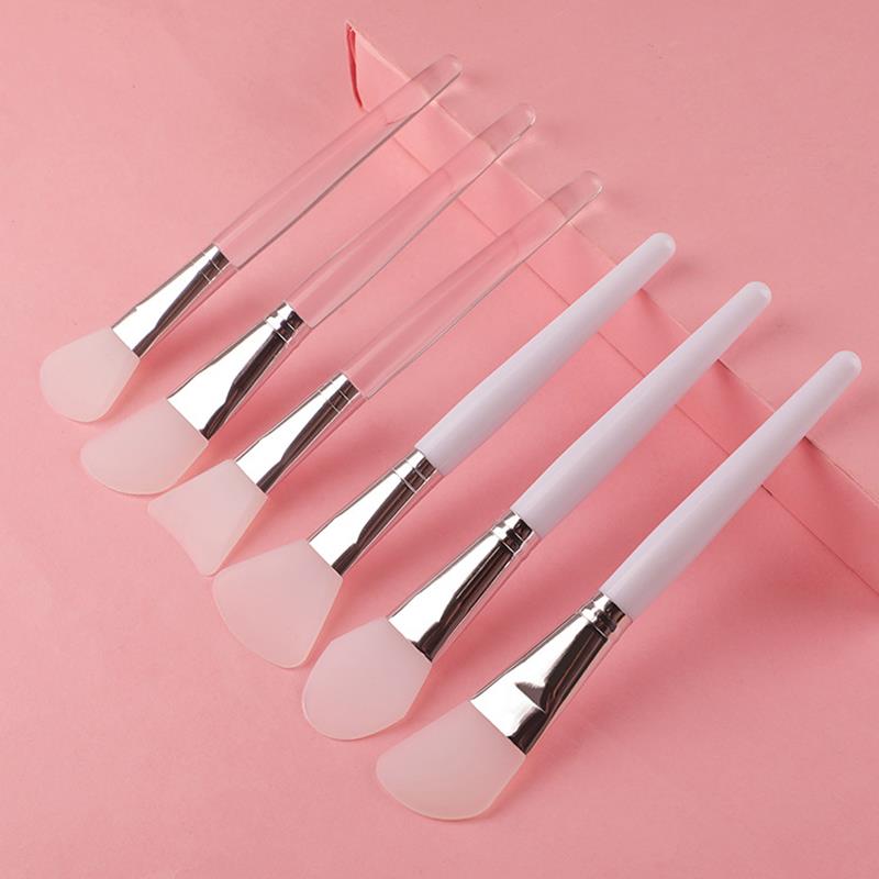 1 confezione da 5 pennelli professionali in silicone per maschere fai-da-te per studio domestico, pennelli in silicone per miscelare maschere viso per la cura della pelle, strumento cosmetico riutilizzabile