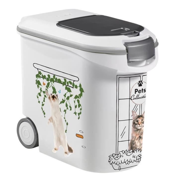 Recipiente para ração de gato CURVER - 35L/12kg - COLEÇÃO PETS - Para gatos