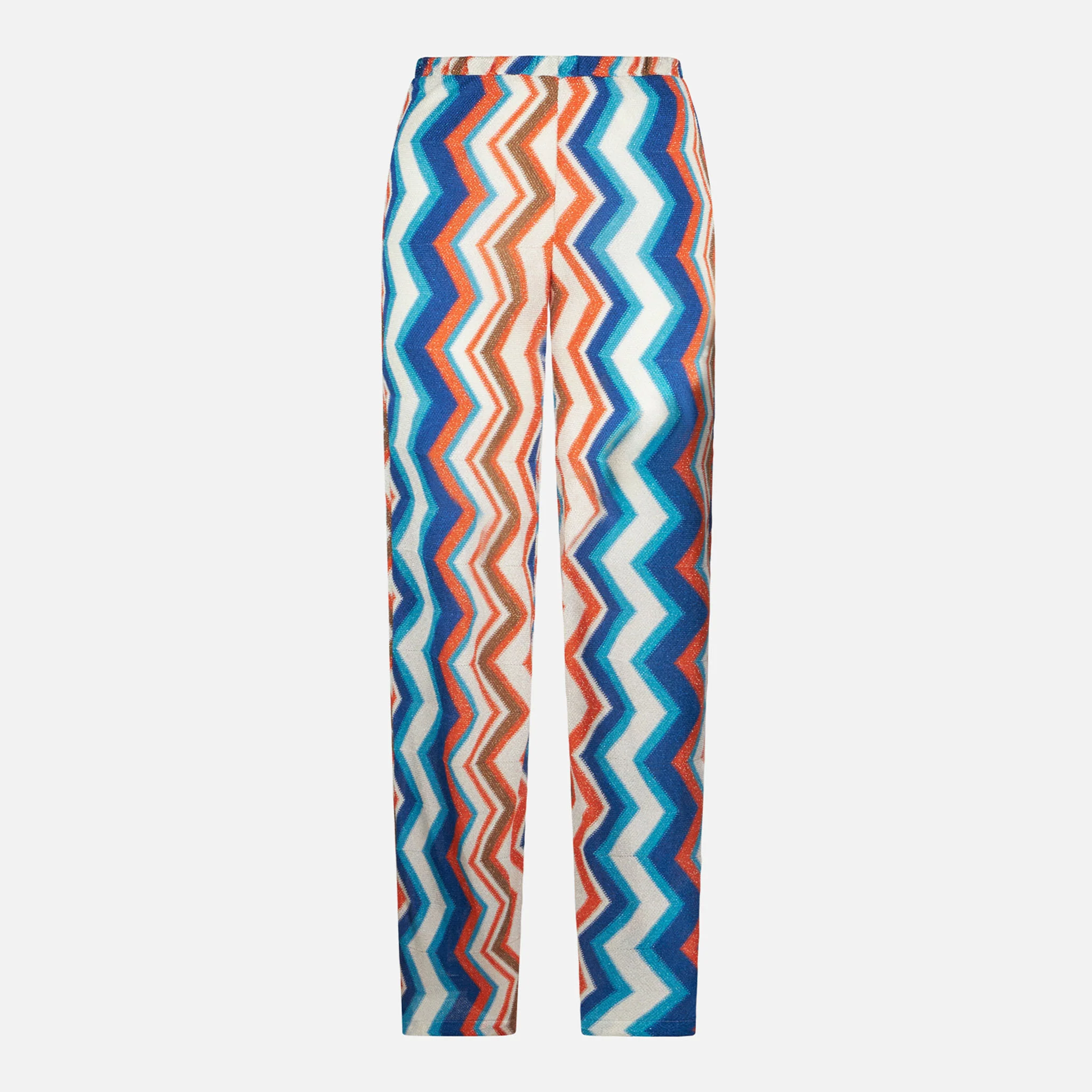 Pantalones Palace de punto con estampado de espiga para mujer